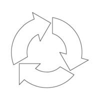 recycling icon vector