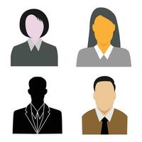 half body person icon vector