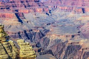 Image on the colorful rock formations of the Grand Canyon in the morning light photo