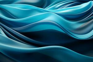 Abstract blue elegant wallpaper for desktop, Generative AI photo