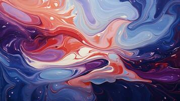 Liquid abstract colorful texture background, Generative AI photo