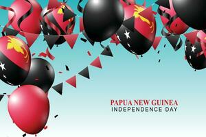 Papua New Guinea Independence Day background. vector