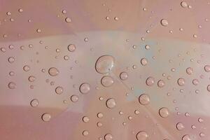 raindrops on a plastic surface photo