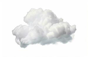 Cloud isolated on white background. Generative AI photo