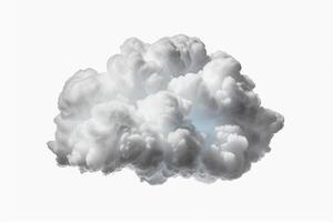 nube aislado en blanco antecedentes. generativo ai foto