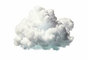 nube aislado en blanco antecedentes. generativo ai foto