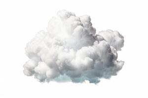 Cloud isolated on white background. Generative AI photo