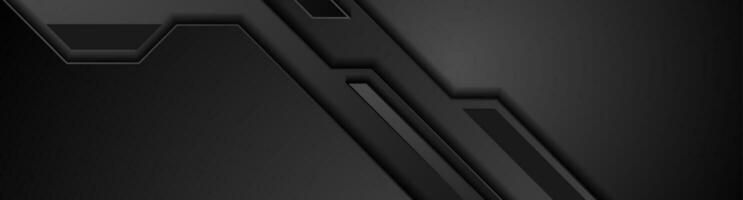 Black technology concept abstract background vector