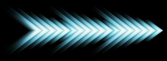 Blue abstract glowing arrows tech vector background