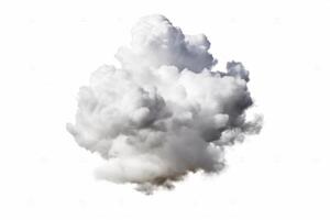 Cloud isolated on white background. photo