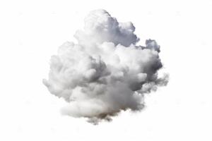 Cloud isolated on white background. Generative AI photo