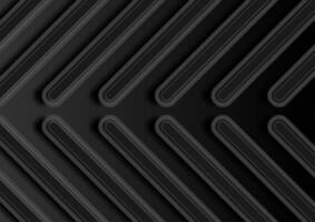 Black smooth arrows abstract hi-tech background vector