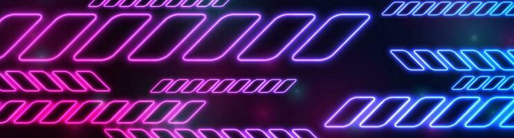 Blue purple glowing neon abstract technology background vector