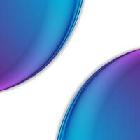 Smooth blurred blue and purple waves abstract background vector