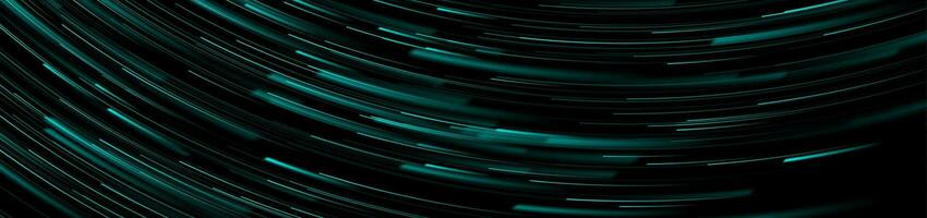 Blue shiny abstract wavy lines technology futuristic banner vector