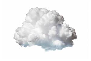 Cloud isolated on white background. Generative AI photo