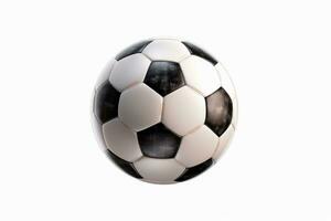 Soccer ball isolated on white background. Generative AI photo