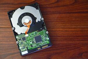 3.5-inch spinning disk type computer hard drive photo