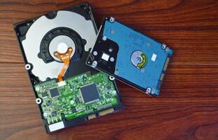 3.5-inch spinning disk type computer hard drive photo