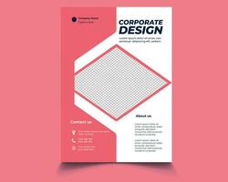 Template vector design for Flyer Brochure, Annual Report, Magazine, Poster, Corporate Presentation, Portfolio, Modern layout with A4 size, Easy to use and edit.