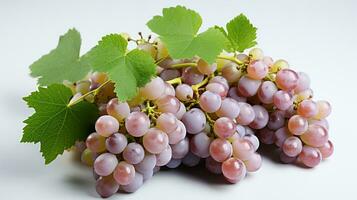 Photo of fresh and sweet red and green grapes