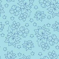 Vector design. Fabric print. Floral background for textile, invitation card