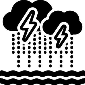 solid icon for severe vector