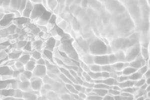 Abstract white transparent water shadow surface texture natural ripple background photo