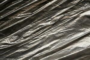 Black plastic bag texture background photo