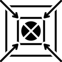 solid icon for shoot vector