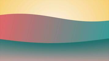 Colorful simple wavy pattern shape layers background video