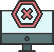 Ad Blocker Icon Image. vector