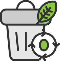 Zero Waste Icon Image. vector