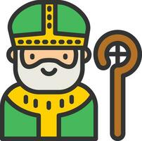 St Patrick Icon Image. vector