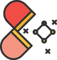 Molecular Medicine Icon Image. vector