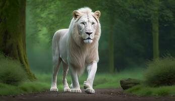 Realistic tiger, lion photography, Ai Generative photo