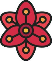 Tiger Lily Icon Image. vector