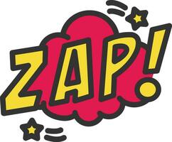 Zap Bubble Icon Image. vector