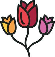 Tulip Icon Image. vector