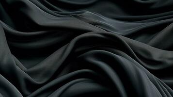 dark satin silk fabric background Generative AI, AI Generated photo