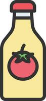 tomate salsa icono imagen. vector