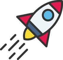 Rocket Icon Image. vector