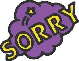 Sorry Icon Image. vector