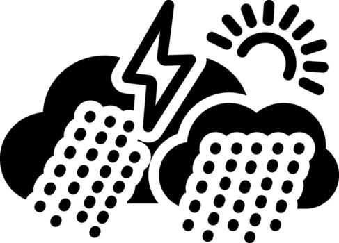 solid icon for climate vector