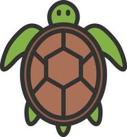 Sea Turtle Icon Image. vector