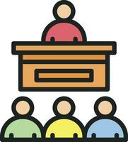 Seminar Icon Image. vector