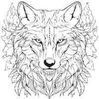 animal coloring pages vector