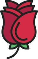 Rose Icon Image. vector