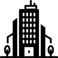 solid icon for corporation vector