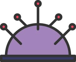 Pincushion Icon Image. vector